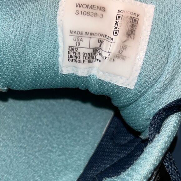 Women’s Saucony Cohesion 14 Blue Dutch Goat Running Sneakers Size 10 - Picture 3 of 7